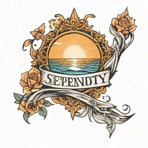 Sunrise With The Word Serendipity