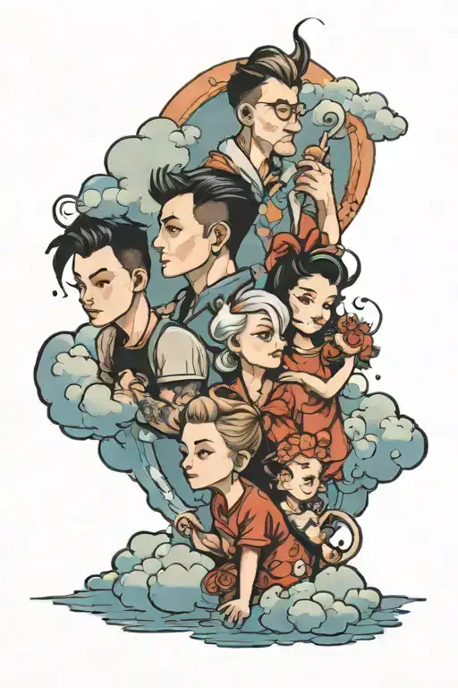 Family And Cloud