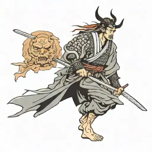 Samurai Looking Back