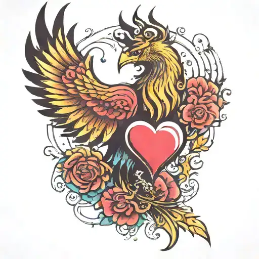 Phoenix Protecting A Heart