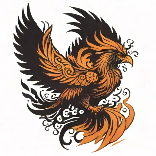 Phoenix Rising From The Ashes