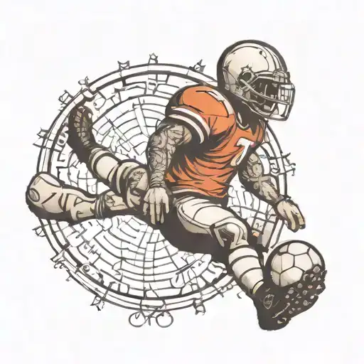 Football & Postage Stamp