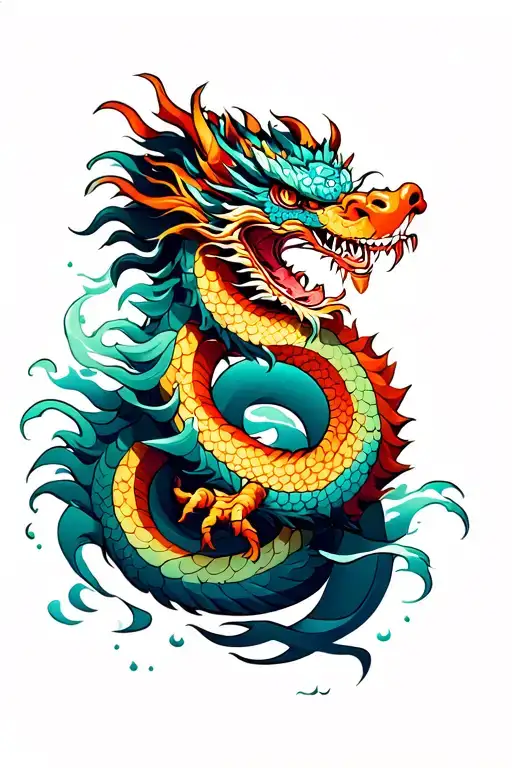 Water Chinese Dragon