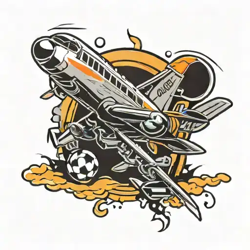 Planes Flying Football Stadium Beer Bottle