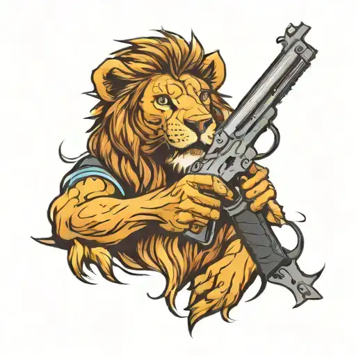 Lion Gun Freedom