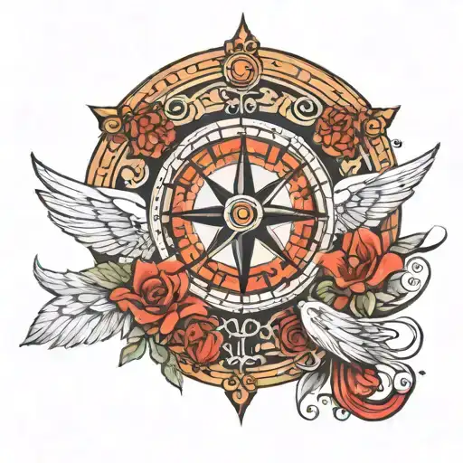 Under The Compass And Angel Wings