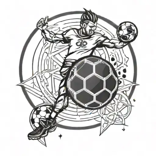 Geo Symteric Shapes Football