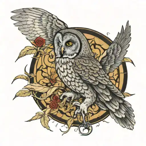 Great Gray Owl Attacking