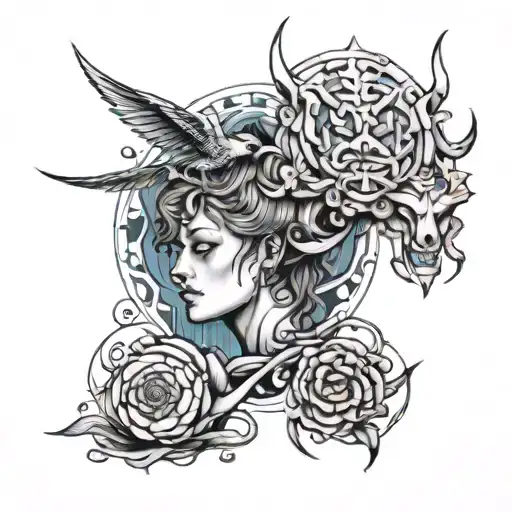 Depression And Mythology Geo Patern