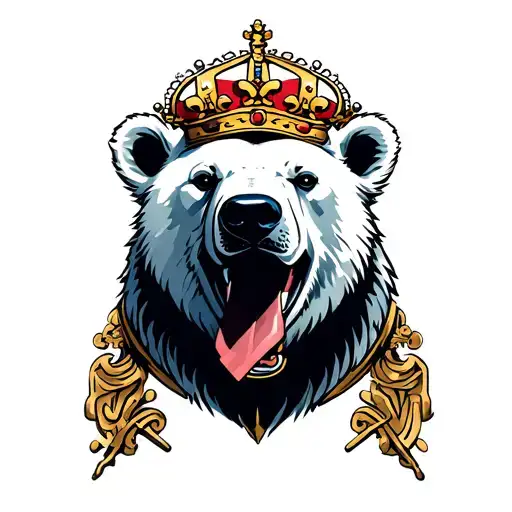 Polar Bear With Real Madrid Crown