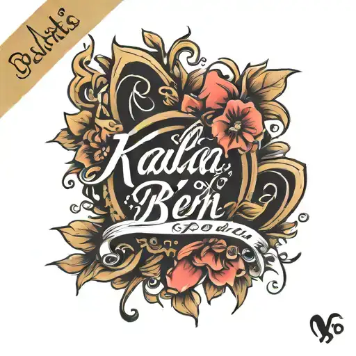 Kaila And Ben Forever Written In Script With Hearts