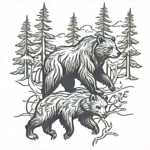 Forest And Taiga Bears