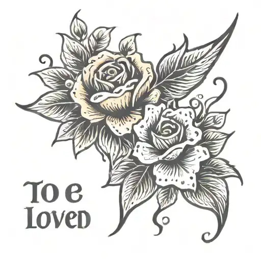 To Be Loved Is To Be Beautiful In Norwegian With Norwigen Flowers For Spine