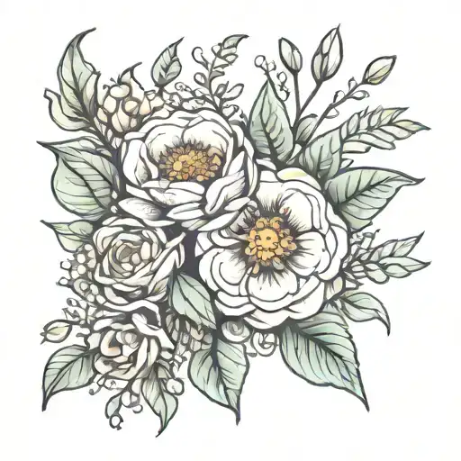 July November Birth Flower Bouquet