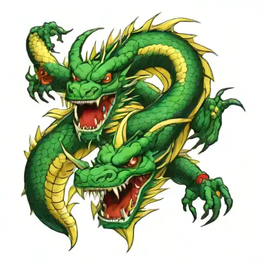 Shenron And Haku Dragon