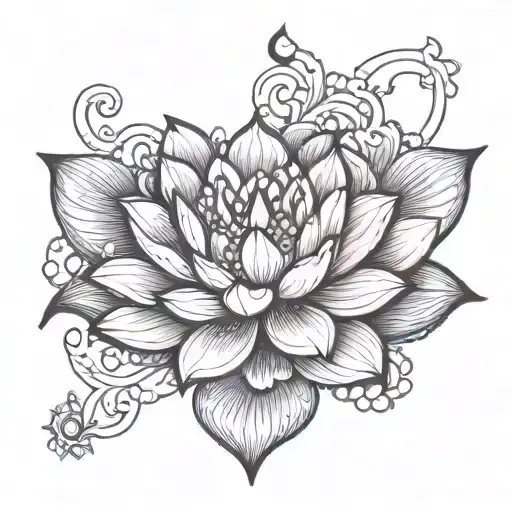Lotus Flower With Chakra