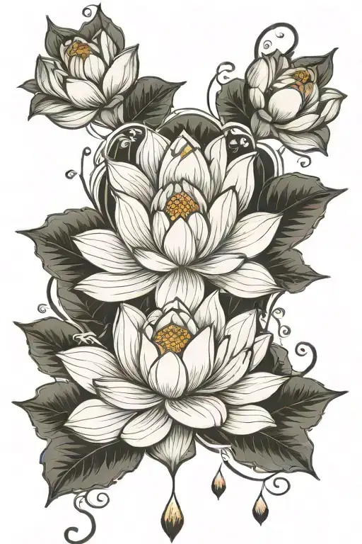 Lotus Flower With The Base Petals As Mother And Father In Telugu