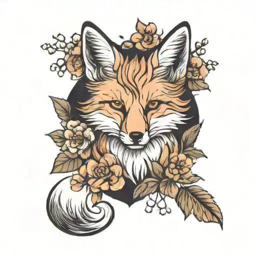Fox Und Flowers