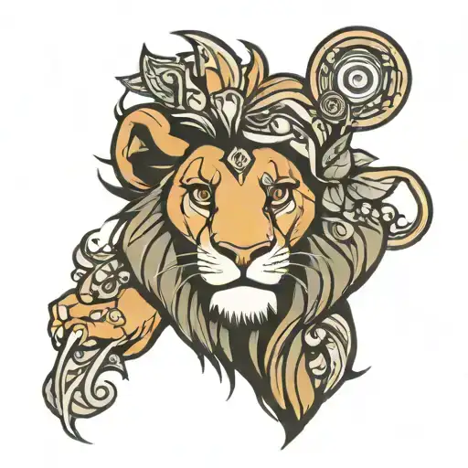 Cartoon Lion King Simba Lion King