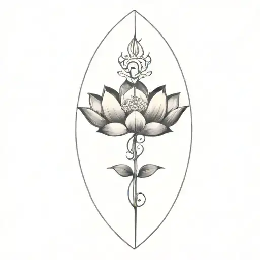 Coverup Japanese Lotus Flower Large