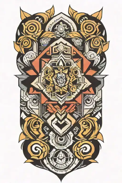 Geometric Pattern Incorporating Elements