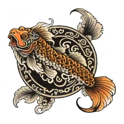 Japanese Koi Dragon