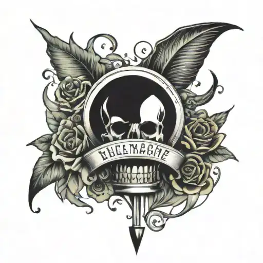 Motivation Draw And Quote For Tattoo For The Back