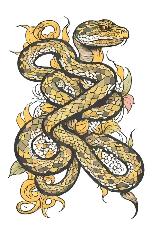 The Snake Confuses Fire And Nature