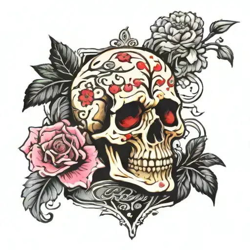 Sakura Jack Daniels Skull