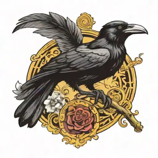 Raven Wearing A Bowler Hat Playing A Kazoo