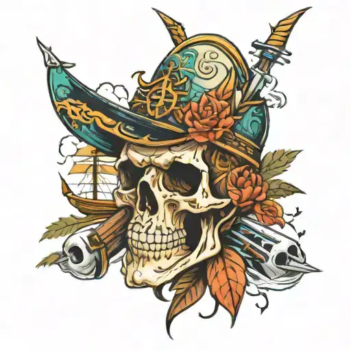 Skull Face Sailer Woods