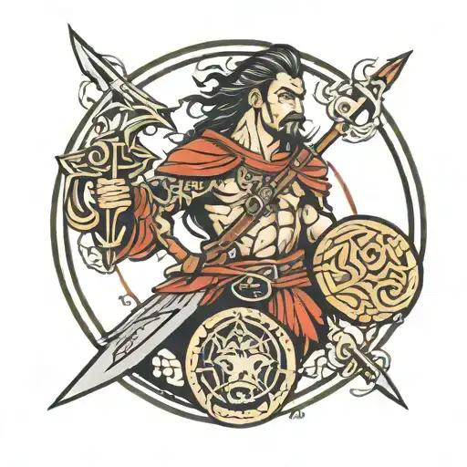 Brave Warrior And Power