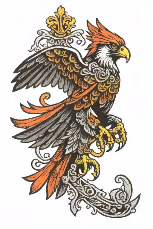 Polish Falcon Irish Cross