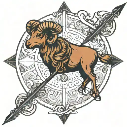 Aries Astrology - Zodiac Arrow Shooting