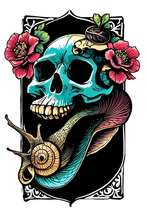 Snail And Skull