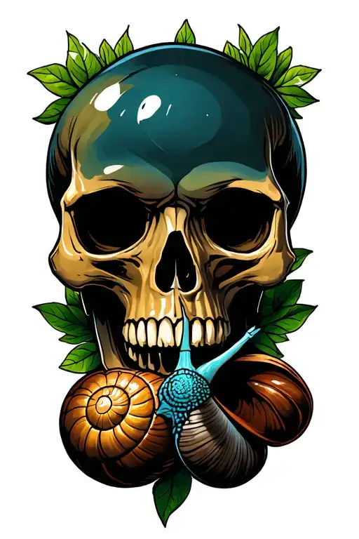 Snail And Skull