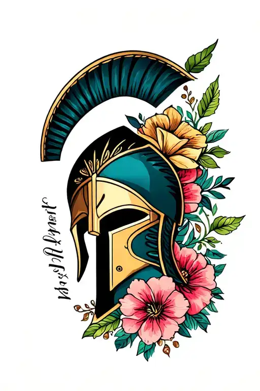Spartan And Floral Design