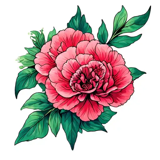 Carnation And Orchid