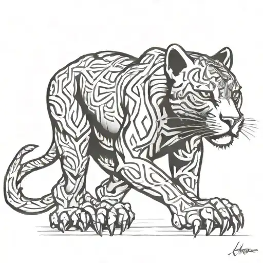 Chrome Black Panther Whole Body