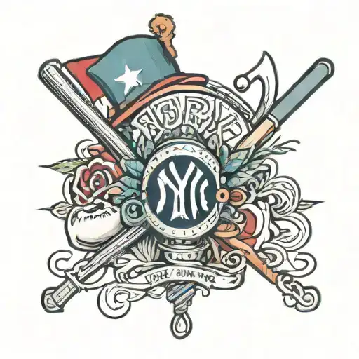 New York Yankee And Puerto Rico Theme