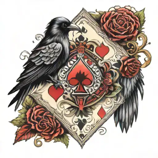 Poker Card Raven Joker