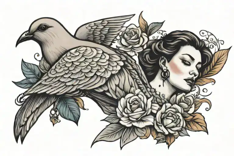 Jacqueline With A Dove