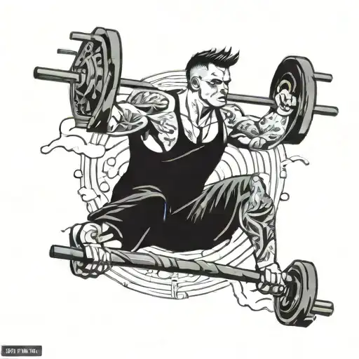 Male Lifts Heavy Weight