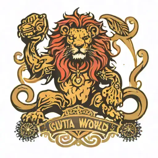 Gutta World Records Logo With Lion
