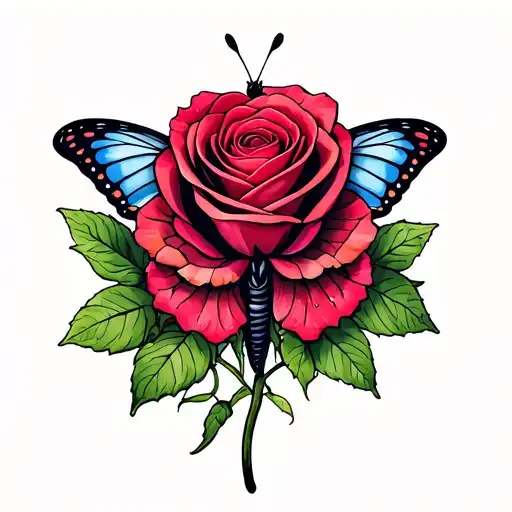 Poisoned Rose Butterfly