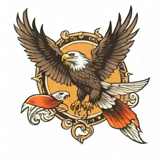 Eagle With Fish In Talons