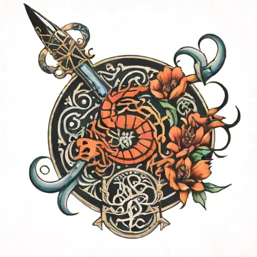 Scorpio Sagittarius And Cancer In Calligraphy Style