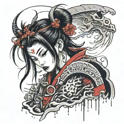 Mental Damaged Samurai Girl With Opiate And Amphetamine Addiction