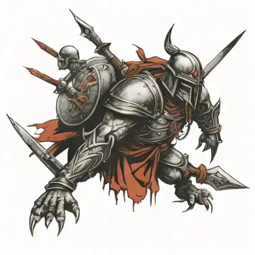 Warrior Of War And Blood