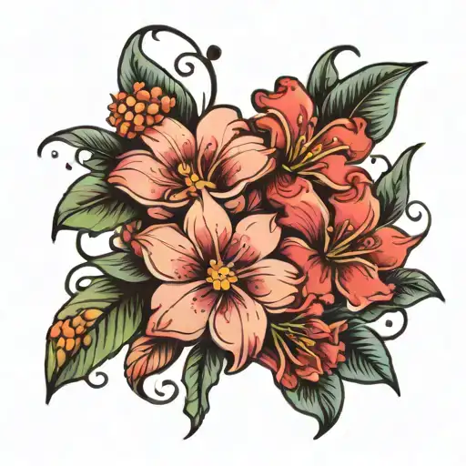 Small Flower Two Kids